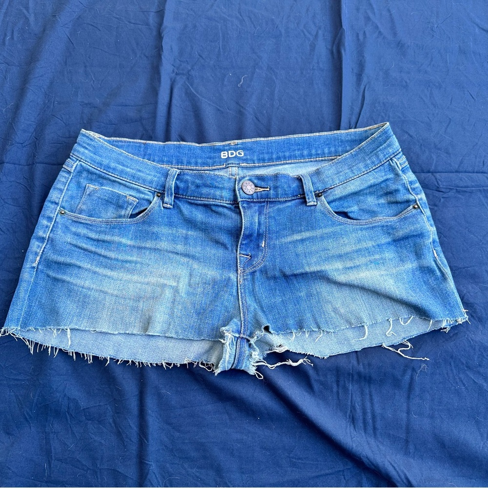 BDG Women's Light Blue Jean Cutoff Short Shorts